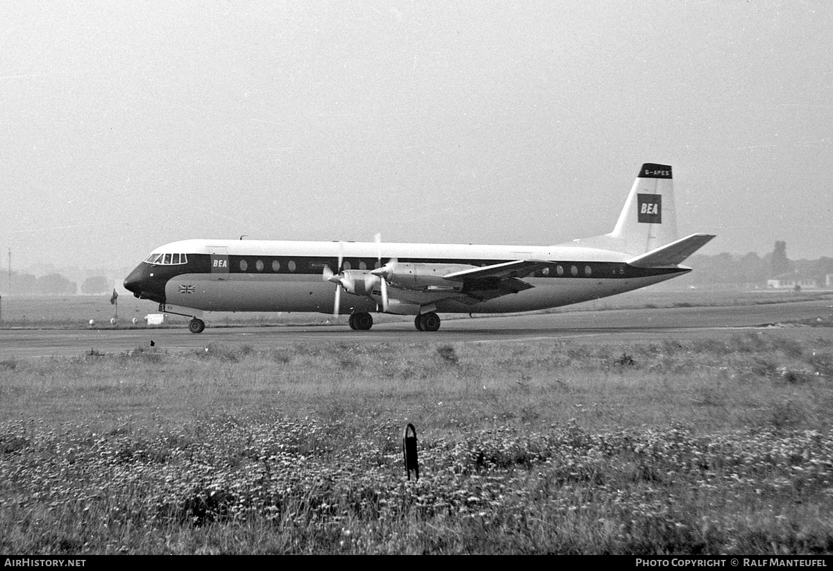 Aircraft Photo of G-APES | Vickers Vanguard | BEA - British European Airways | AirHistory.net #604323