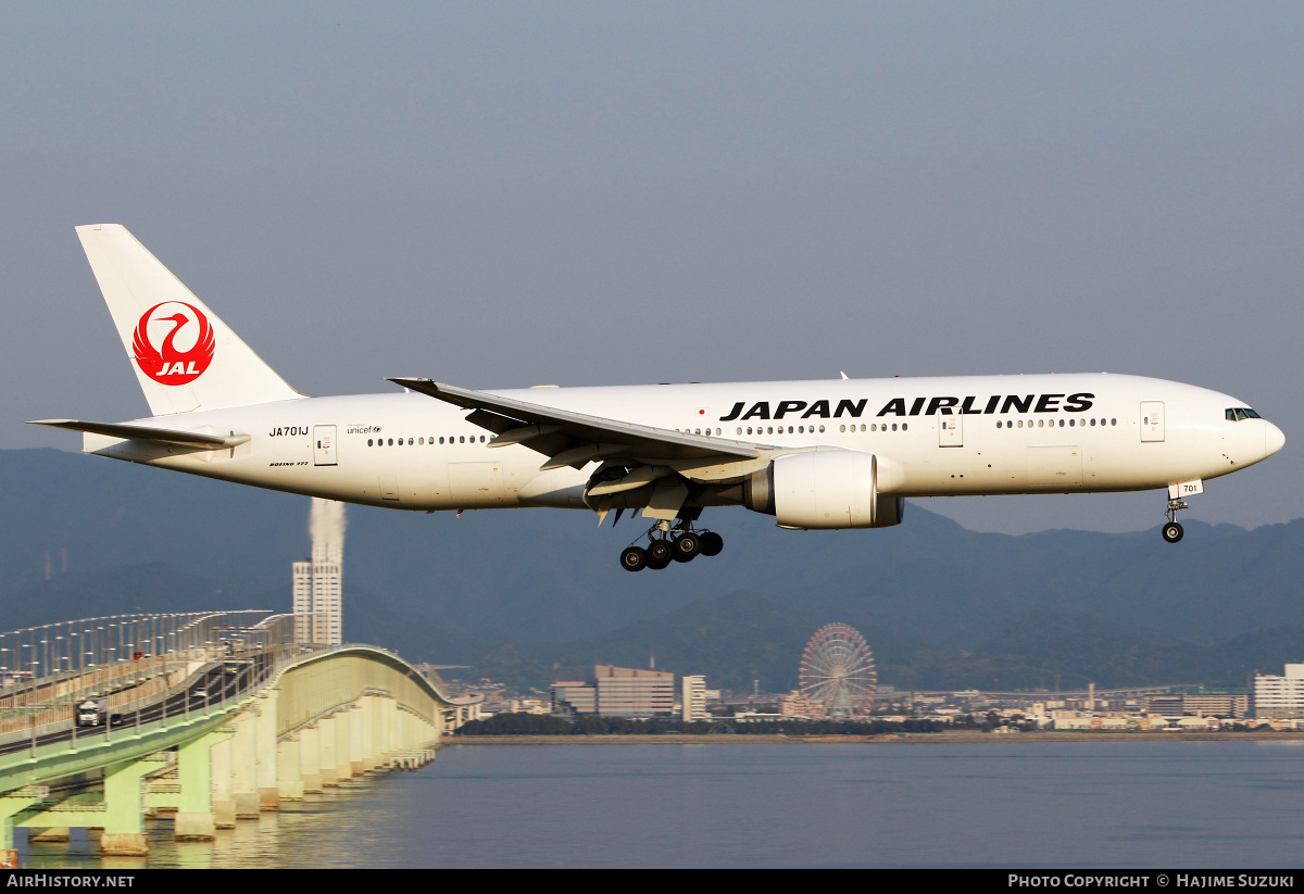 Aircraft Photo of JA701J | Boeing 777-246/ER | Japan Airlines - JAL | AirHistory.net #604339