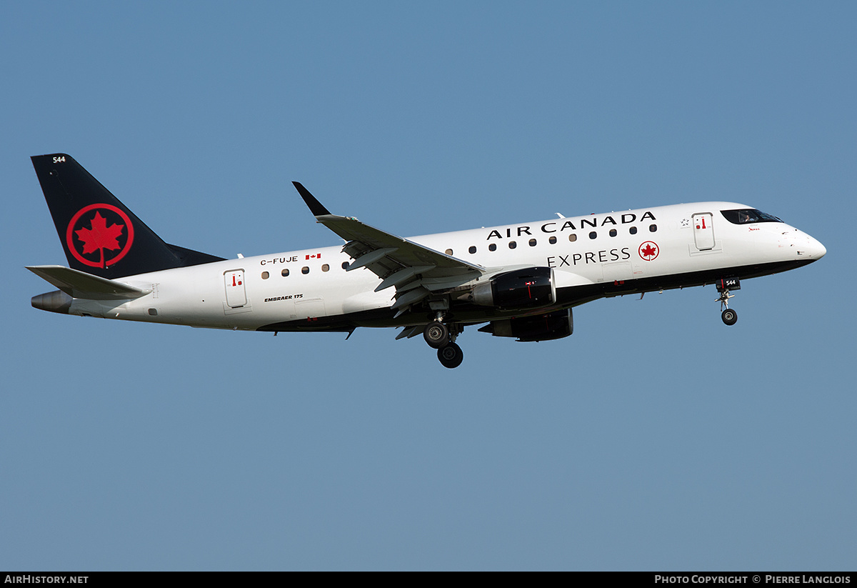 Aircraft Photo of C-FUJE | Embraer 175LR (ERJ-170-200LR) | Air Canada Express | AirHistory.net #604356