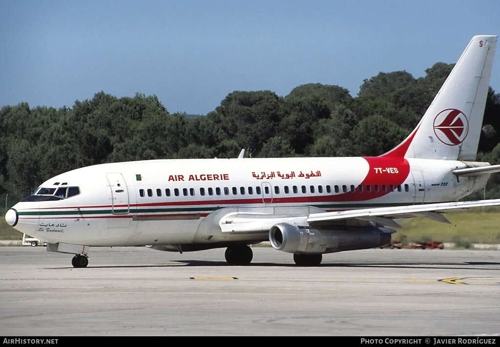 Aircraft Photo of 7T-VES | Boeing 737-2D6C/Adv | Air Algérie | AirHistory.net #604376