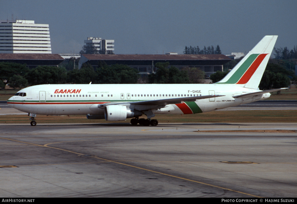 Aircraft Photo of F-GHGE | Boeing 767-27E/ER | Balkan - Bulgarian Airlines | AirHistory.net #604380
