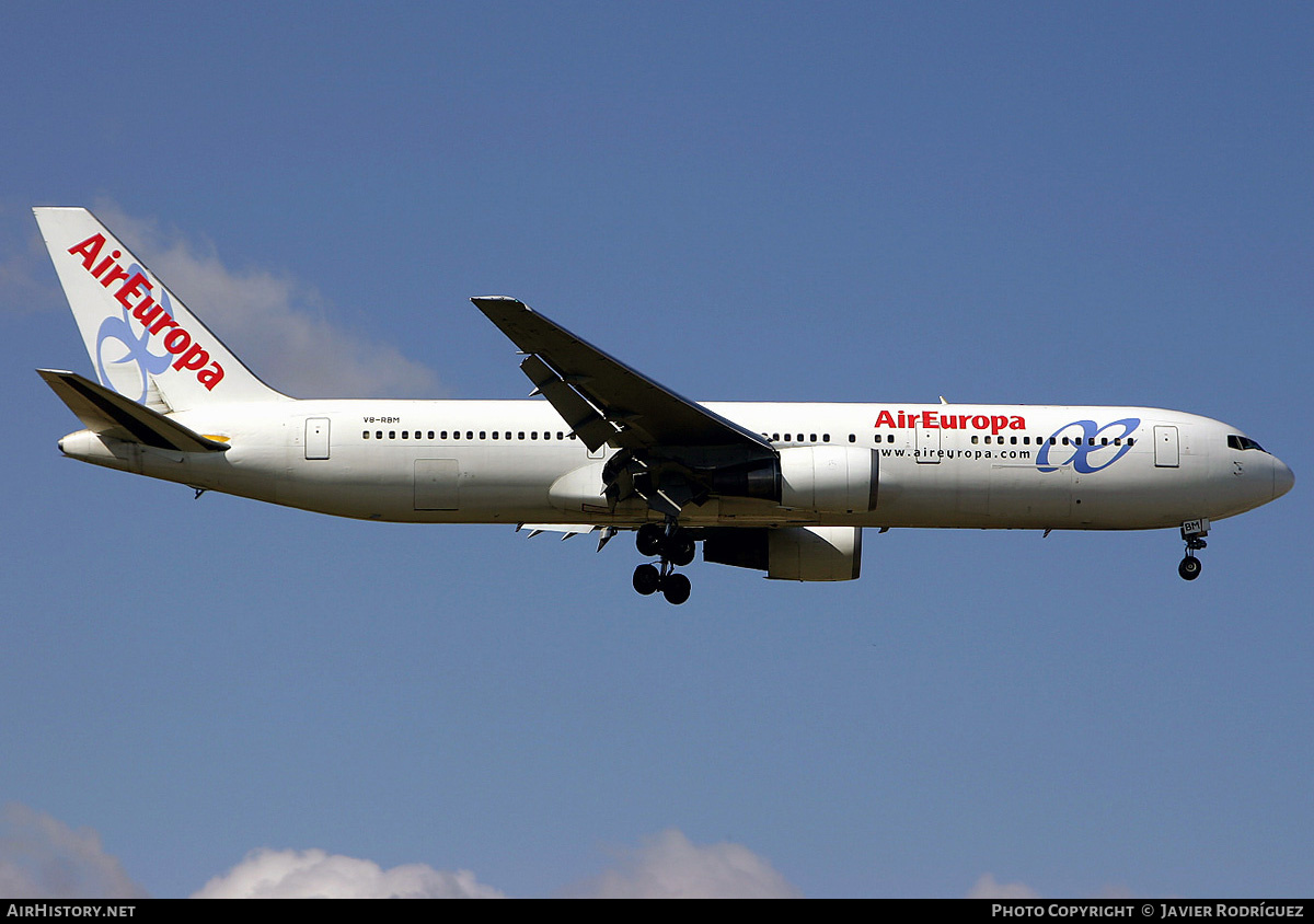 Aircraft Photo of V8-RBM | Boeing 767-328/ER | Air Europa | AirHistory.net #604381