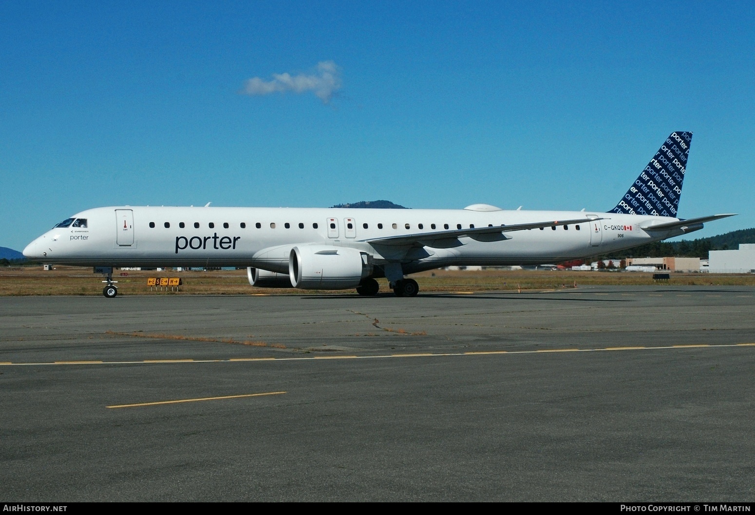 Aircraft Photo of C-GKQO | Embraer 195-E2 (ERJ-190-400) | Porter Airlines | AirHistory.net #604387