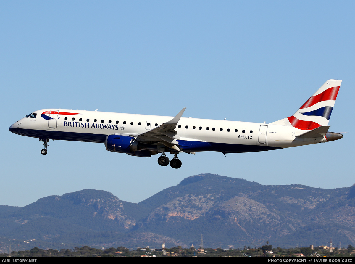 Aircraft Photo of G-LCYX | Embraer 190SR (ERJ-190-100SR) | British Airways | AirHistory.net #604414