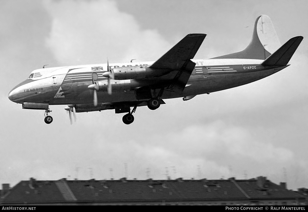 Aircraft Photo of G-APZC | Vickers 707 Viscount | Tradair | AirHistory.net #604454