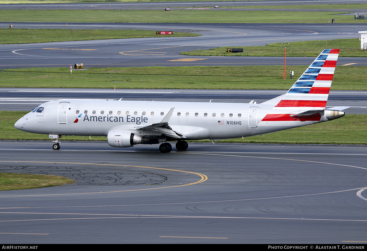 Aircraft Photo of N106HQ | Embraer 175LR (ERJ-170-200LR) | American Eagle | AirHistory.net #604480