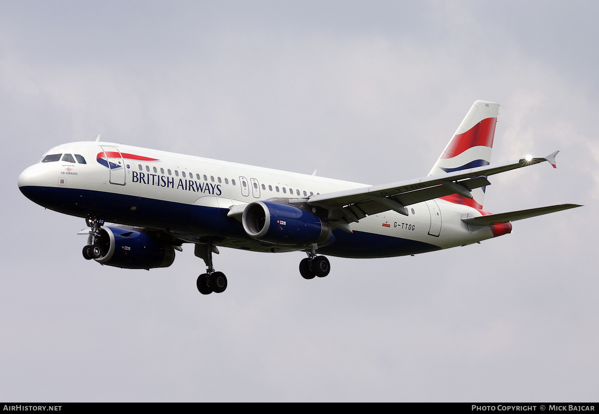Aircraft Photo of G-TTOG | Airbus A320-232 | British Airways | AirHistory.net #604507