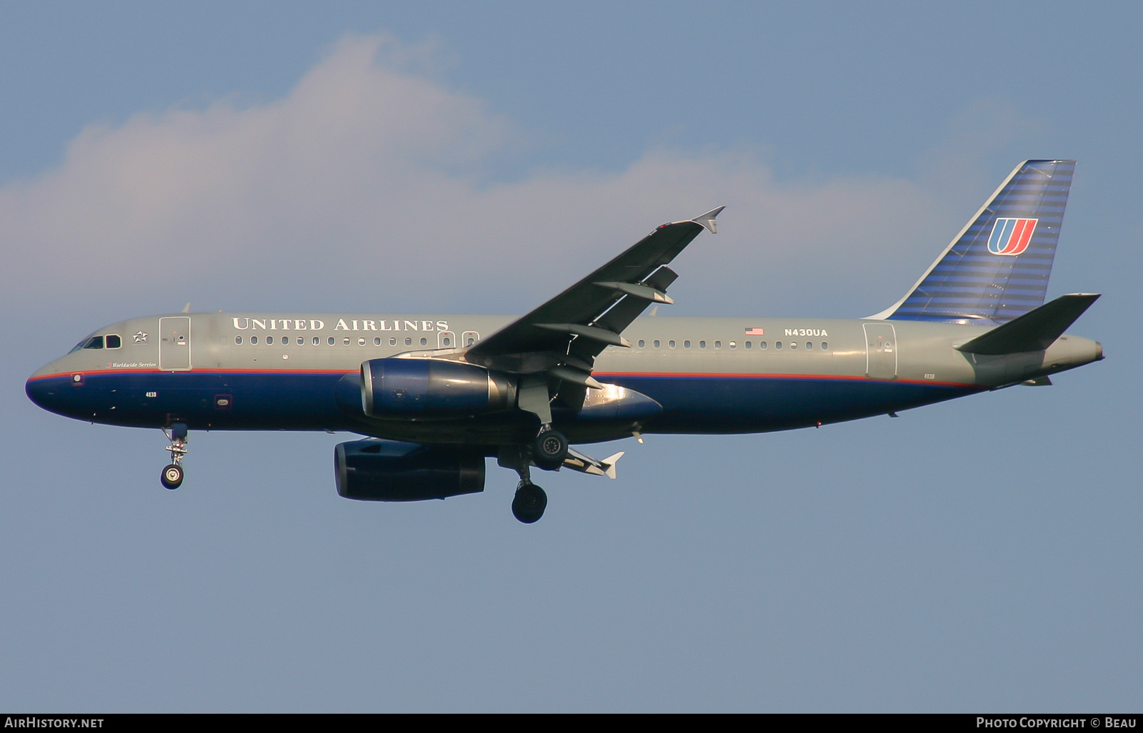 Aircraft Photo of N430UA | Airbus A320-232 | United Airlines | AirHistory.net #604511