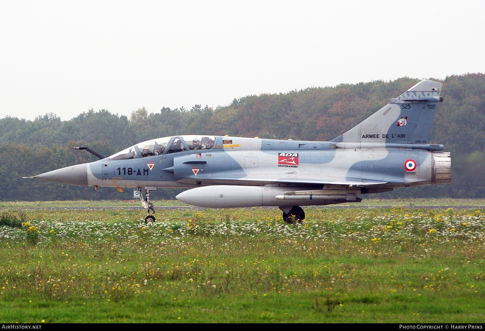 Aircraft Photo of 525 | Dassault Mirage 2000B | France - Air Force | AirHistory.net #604574