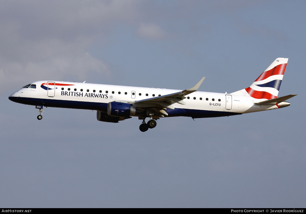 Aircraft Photo of G-LCYU | Embraer 190SR (ERJ-190-100SR) | British Airways | AirHistory.net #604627