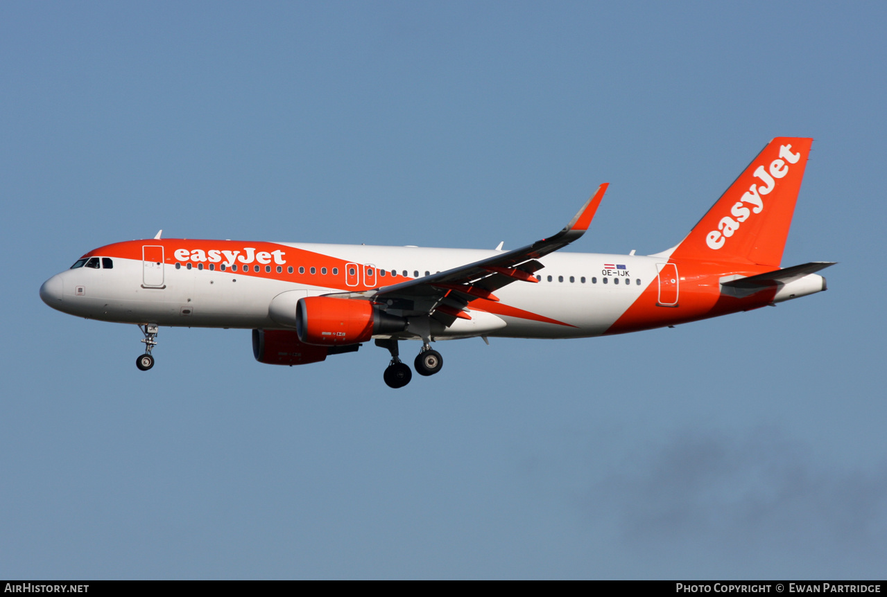 Aircraft Photo of OE-IJK | Airbus A320-214 | EasyJet | AirHistory.net #604664