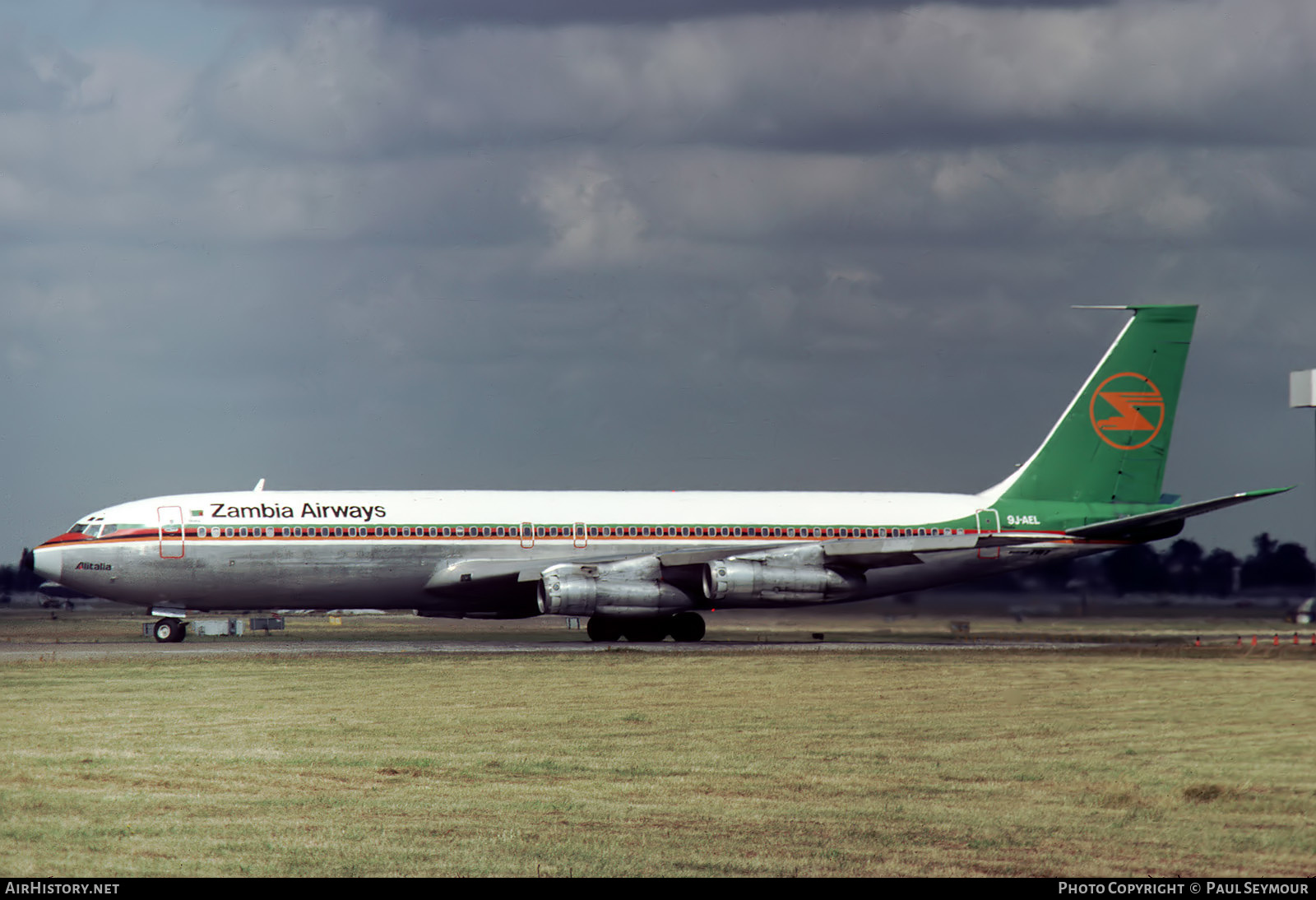 Aircraft Photo of 9J-AEL | Boeing 707-338C | Zambia Airways | AirHistory.net #604806