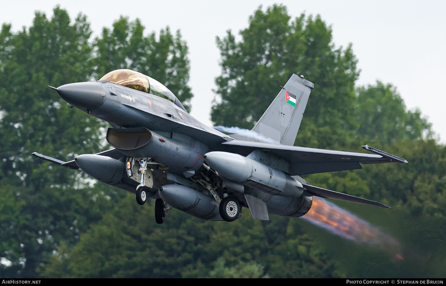 Aircraft Photo of 133 | General Dynamics F-16BM Fighting Falcon | Jordan - Air Force | AirHistory.net #604871