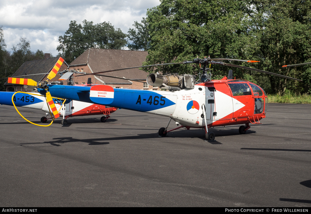 Aircraft Photo of A-465 | Sud SE-3160 Alouette III | Netherlands - Air Force | AirHistory.net #604884