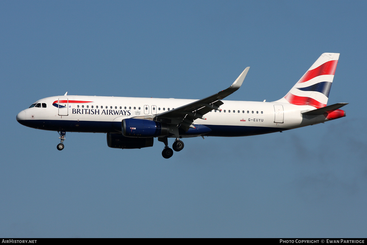 Aircraft Photo of G-EUYU | Airbus A320-232 | British Airways | AirHistory.net #604927
