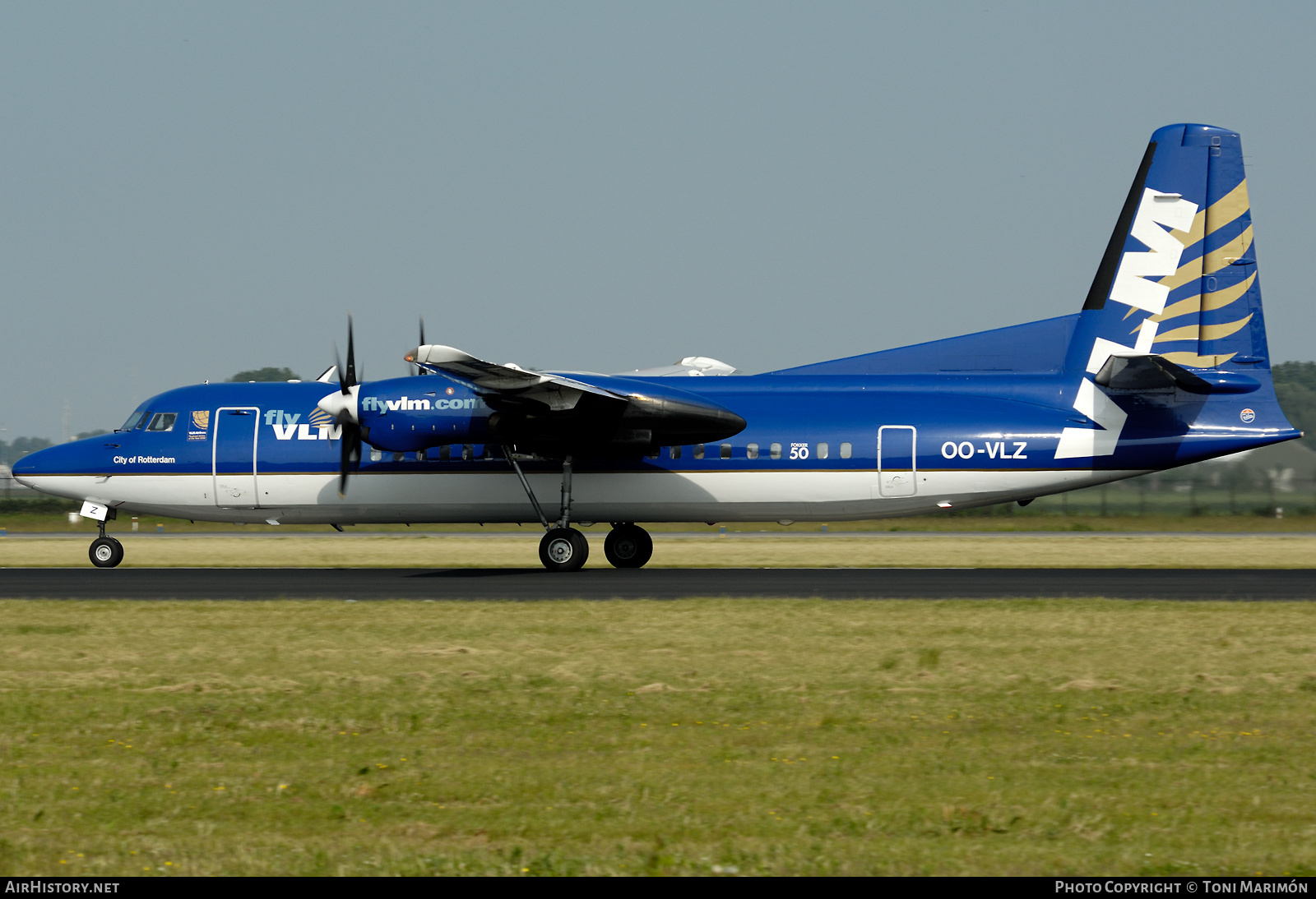 Aircraft Photo of OO-VLZ | Fokker 50 | VLM Airlines | AirHistory.net #604936