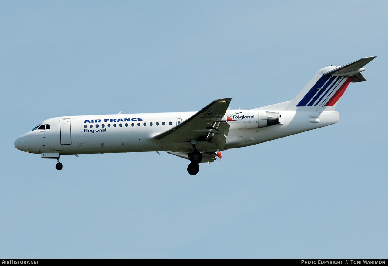 Aircraft Photo of F-GLIT | Fokker 70 (F28-0070) | Air France | AirHistory.net #604943
