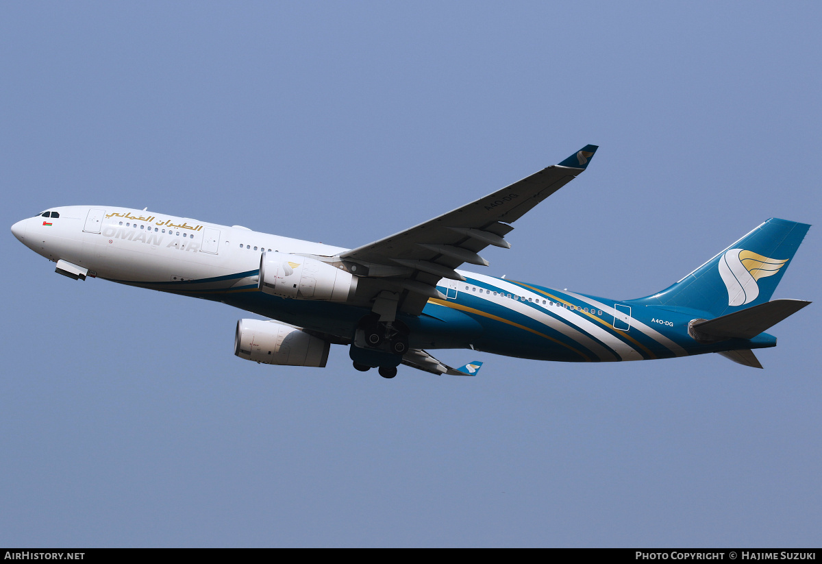 Aircraft Photo of A4O-DG | Airbus A330-243 | Oman Air | AirHistory.net #604951