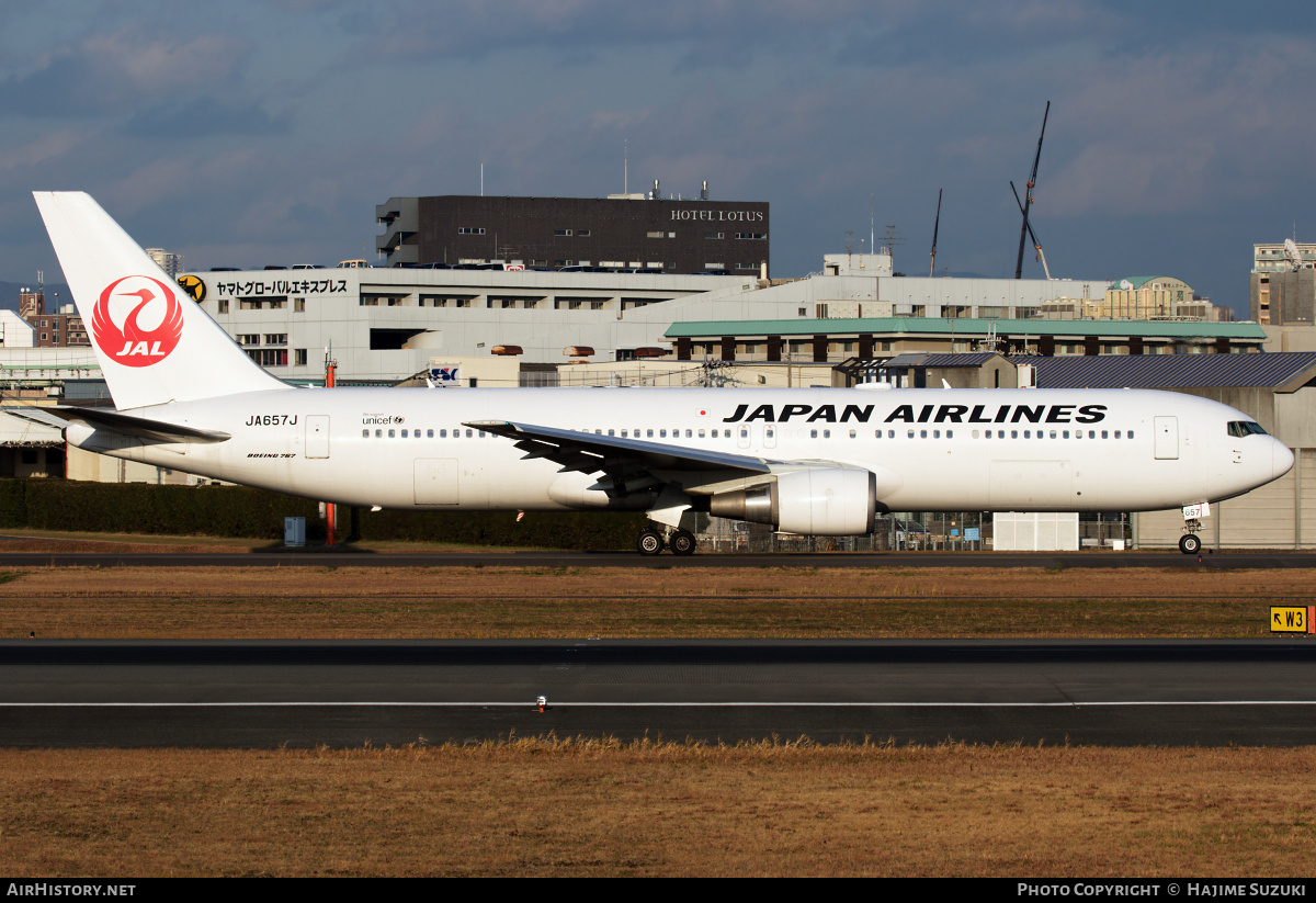 Aircraft Photo of JA657J | Boeing 767-346/ER | Japan Airlines - JAL | AirHistory.net #605001