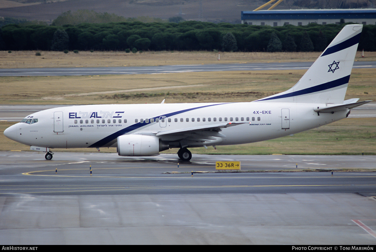 Aircraft Photo of 4X-EKE | Boeing 737-758 | El Al Israel Airlines | AirHistory.net #605002