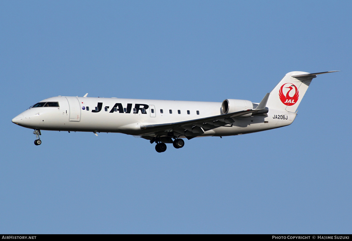 Aircraft Photo of JA206J | Bombardier CRJ-200ER (CL-600-2B19) | J-Air | AirHistory.net #605024