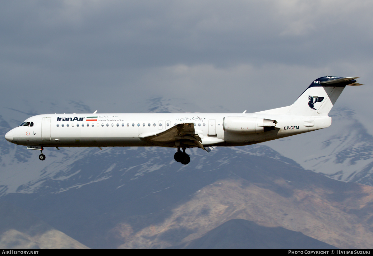 Aircraft Photo of EP-CFM | Fokker 100 (F28-0100) | Iran Air | AirHistory.net #605063