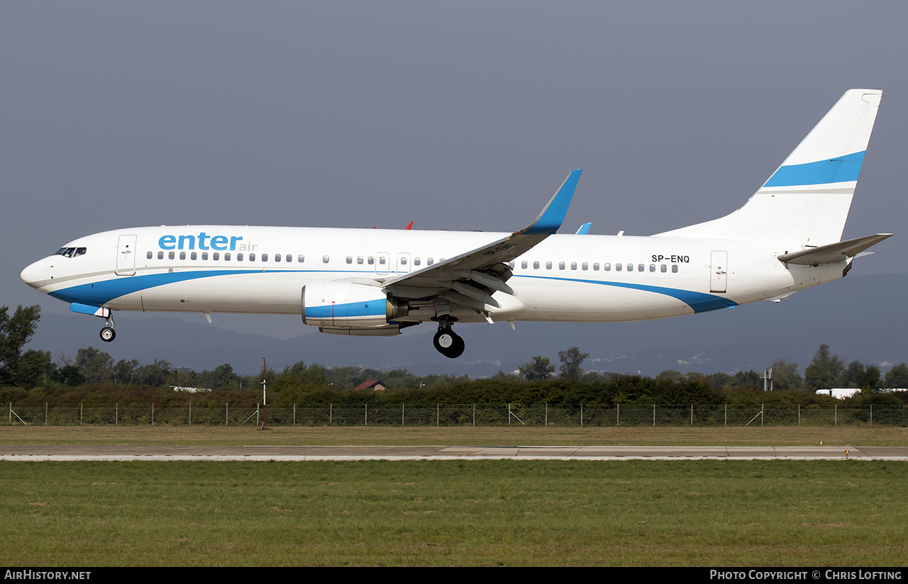 Aircraft Photo of SP-ENQ | Boeing 737-85R | Enter Air | AirHistory.net #605107