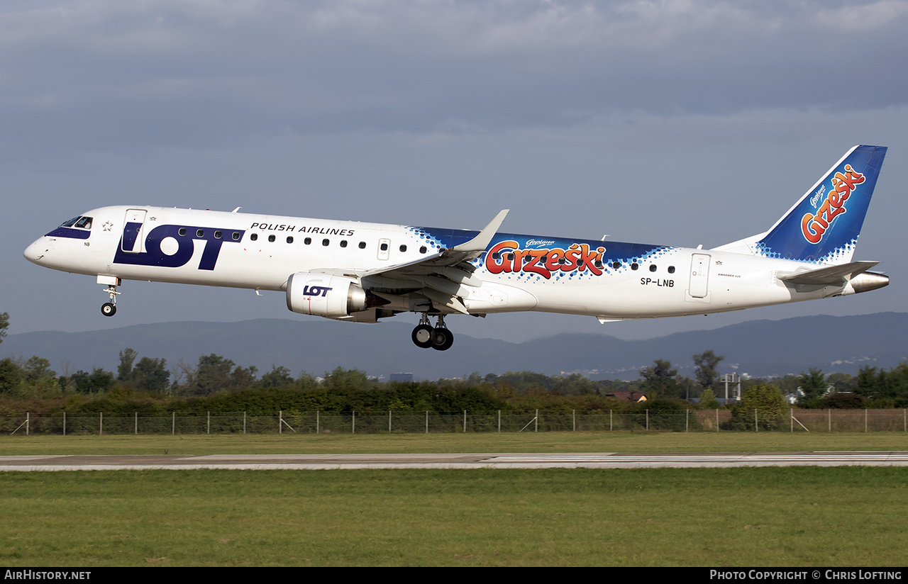 Aircraft Photo of SP-LNB | Embraer 195LR (ERJ-190-200LR) | LOT Polish Airlines - Polskie Linie Lotnicze | AirHistory.net #605119