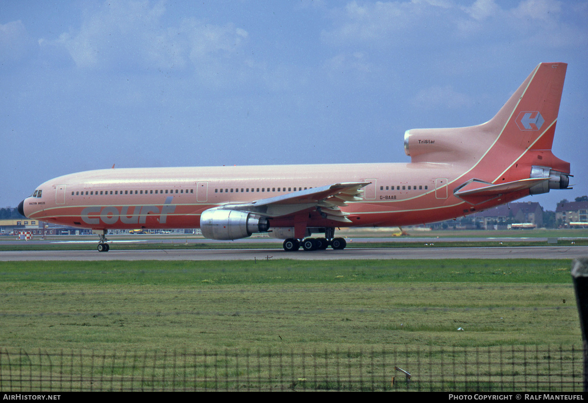 Aircraft Photo of G-BAAB | Lockheed L-1011-385-1 TriStar 1 | Court Line | AirHistory.net #605129