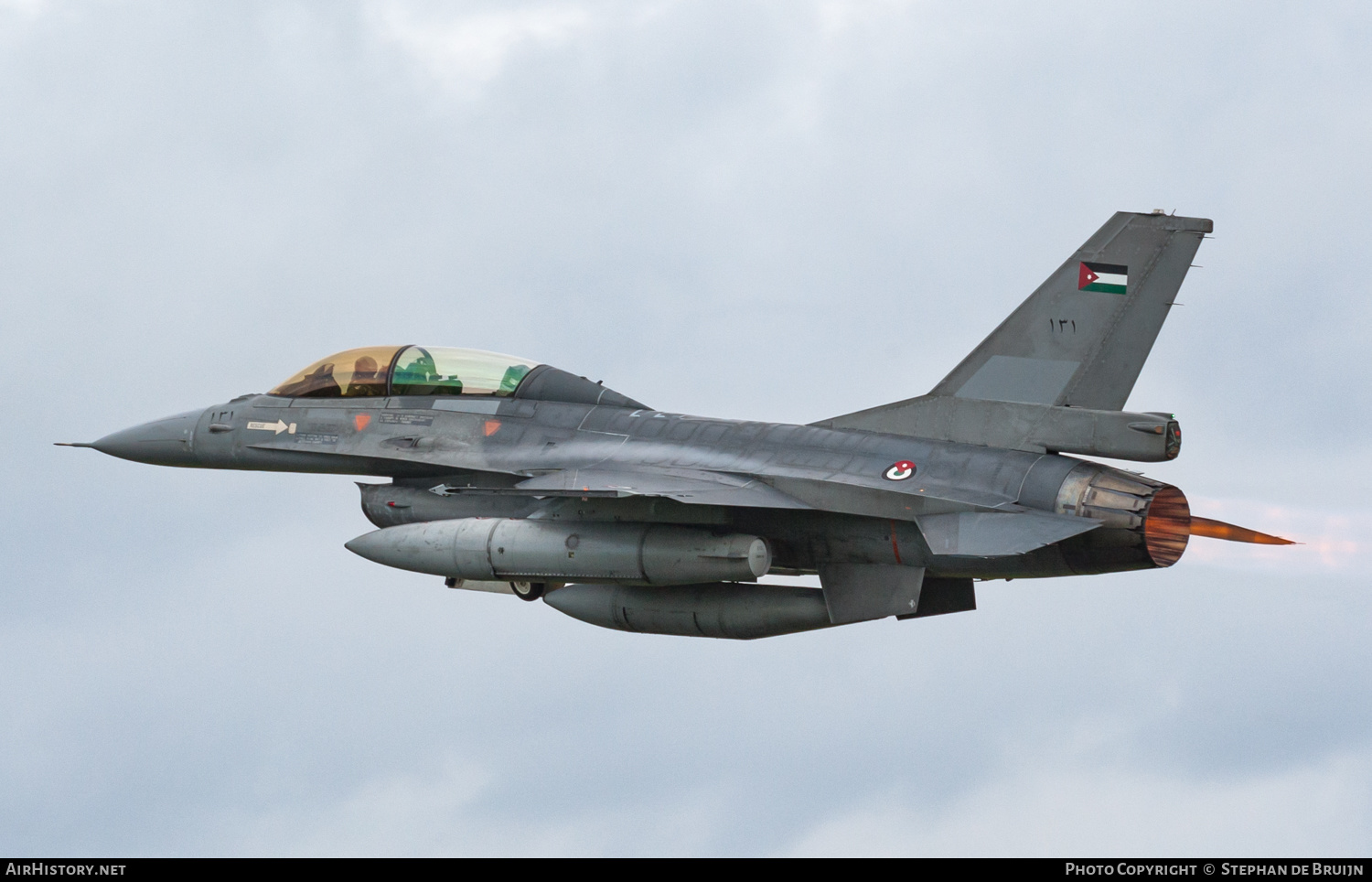 Aircraft Photo of 131 | General Dynamics F-16BM Fighting Falcon | Jordan - Air Force | AirHistory.net #605147