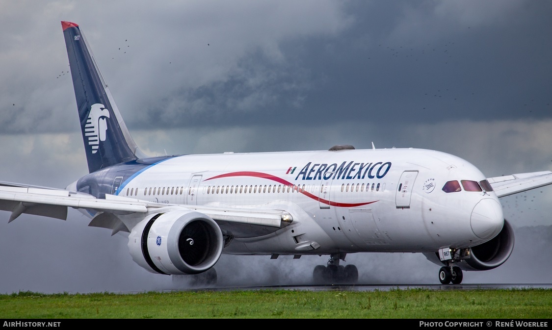 Aircraft Photo of N967AM | Boeing 787-8 Dreamliner | AeroMéxico | AirHistory.net #605188