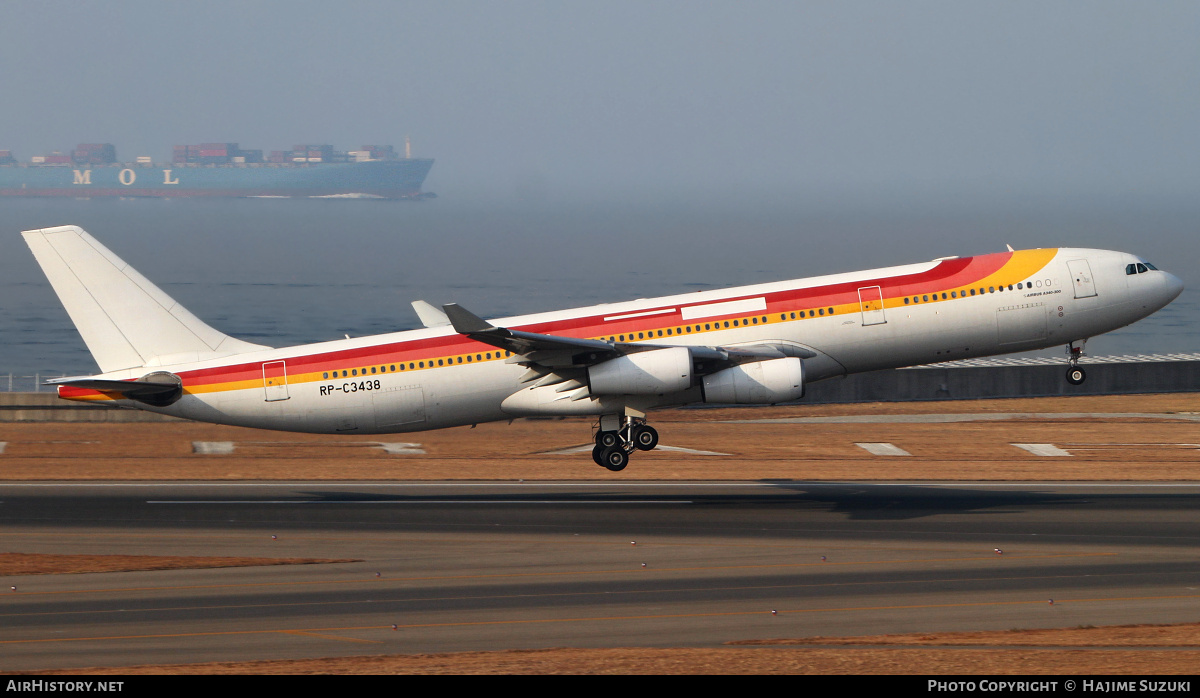 Aircraft Photo of RP-C3438 | Airbus A340-313 | AirHistory.net #605210