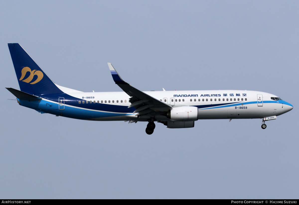 Aircraft Photo of B-18659 | Boeing 737-8SH | Mandarin Airlines | AirHistory.net #605262