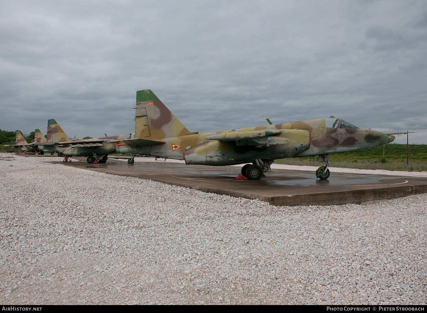 Aircraft Photo of 123 | Sukhoi Su-25 | North Macedonia - Air Force | AirHistory.net #605266