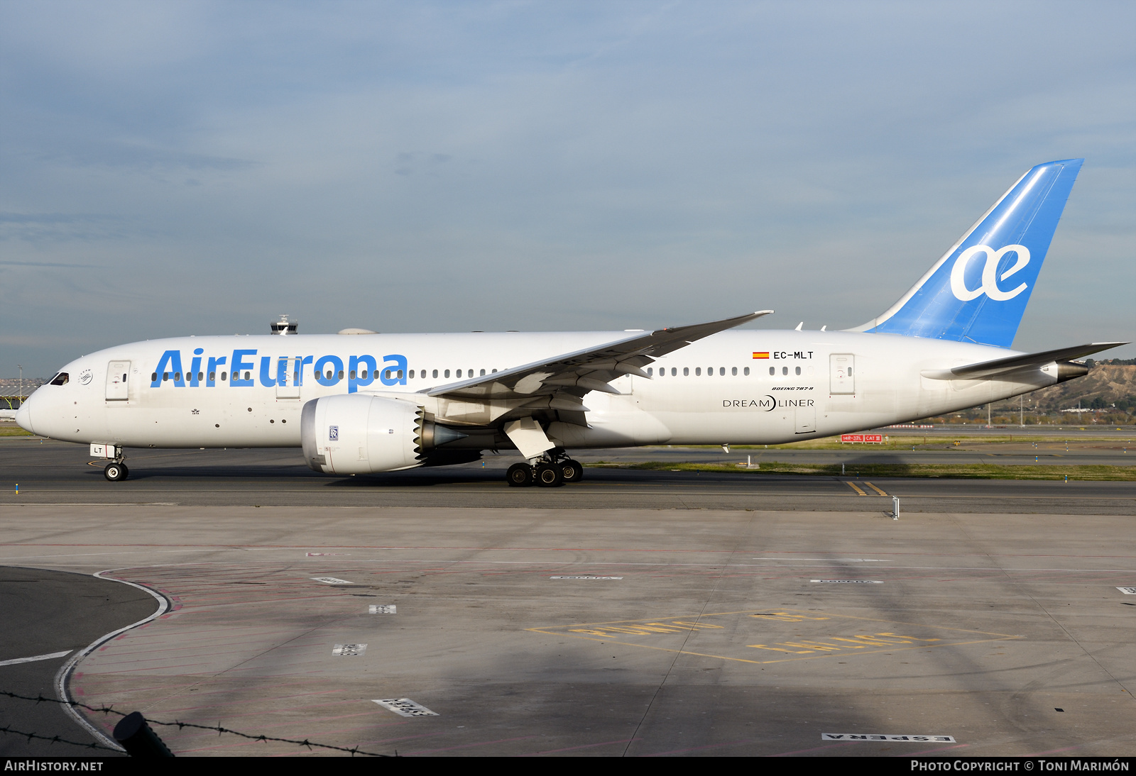 Aircraft Photo of EC-MLT | Boeing 787-8 Dreamliner | Air Europa | AirHistory.net #605305