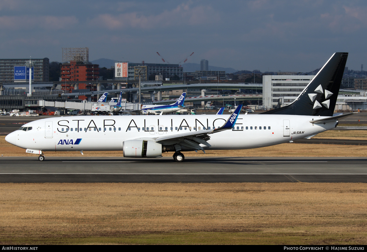 Aircraft Photo of JA51AN | Boeing 737-881 | All Nippon Airways - ANA | AirHistory.net #605339