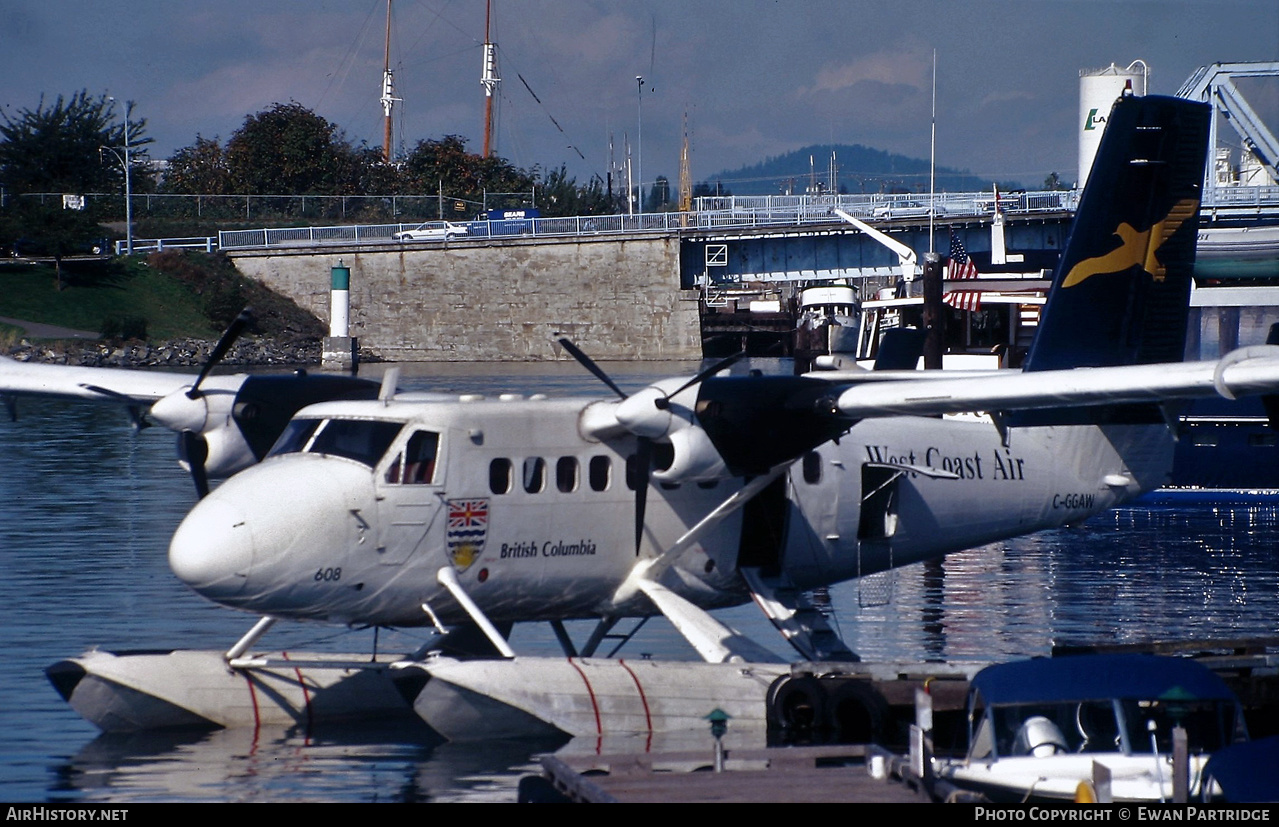 Aircraft Photo of C-GGAW | De Havilland Canada DHC-6-100 Twin Otter | West Coast Air | AirHistory.net #605344