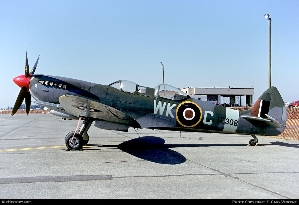 Aircraft Photo of N308WK / TE308 | Supermarine 509 Spitfire T9C | UK - Air Force | AirHistory.net #605346