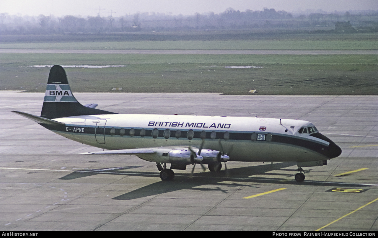 Aircraft Photo of G-APNE | Vickers 831 Viscount | British Midland Airways - BMA | AirHistory.net #605374