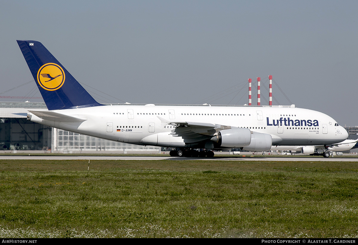 Aircraft Photo of D-AIMM | Airbus A380-841 | Lufthansa | AirHistory.net #605399