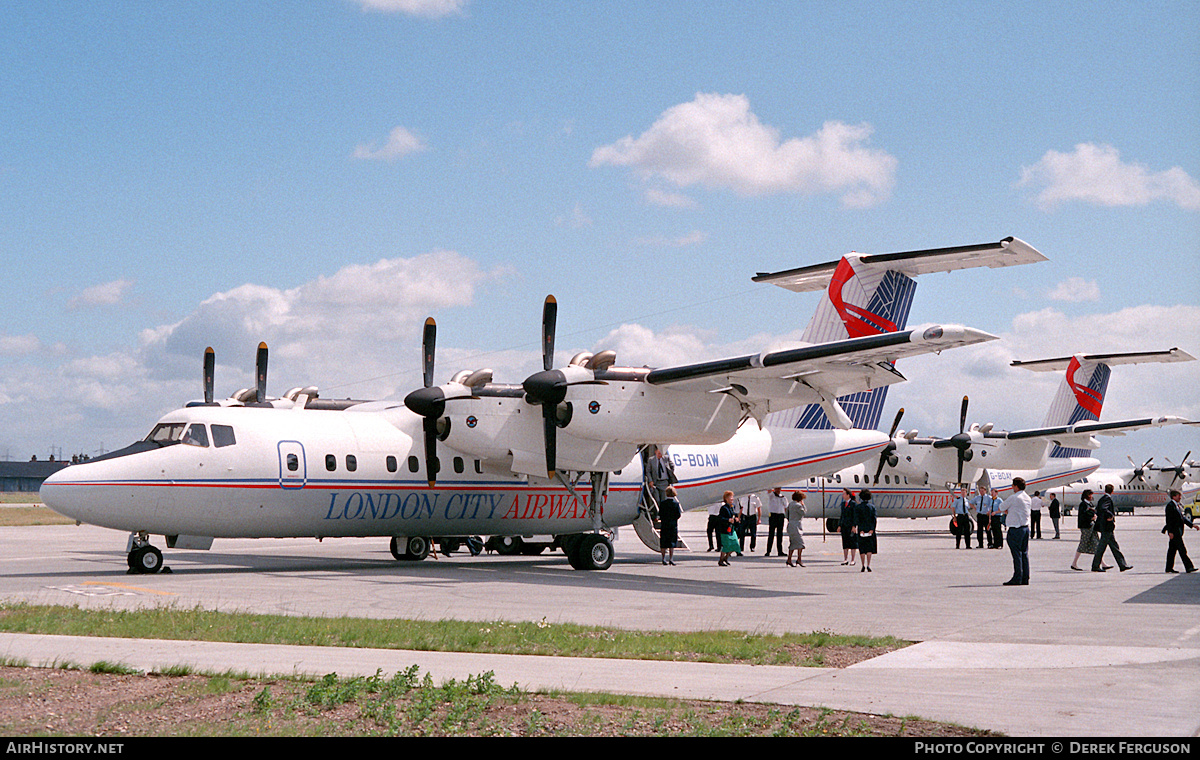 Aircraft Photo of G-BOAW | De Havilland Canada DHC-7-110 Dash 7 | London City Airways | AirHistory.net #605438