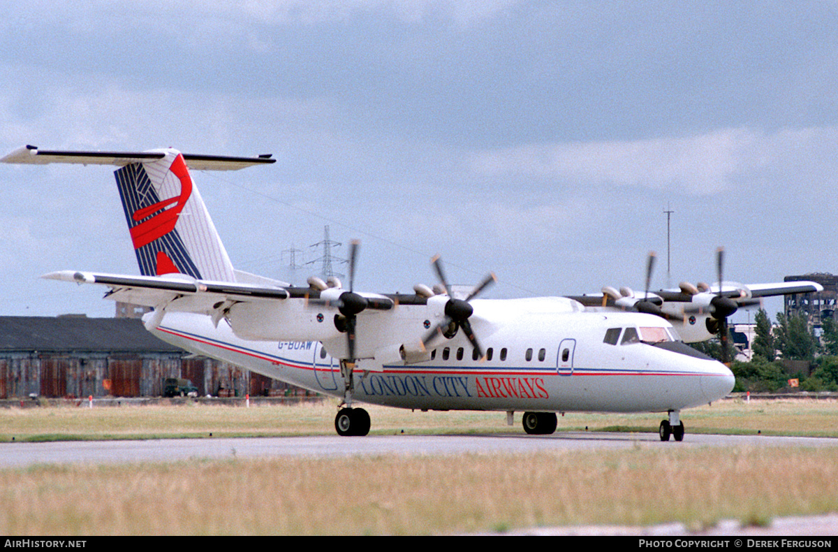 Aircraft Photo of G-BOAW | De Havilland Canada DHC-7-110 Dash 7 | London City Airways | AirHistory.net #605476