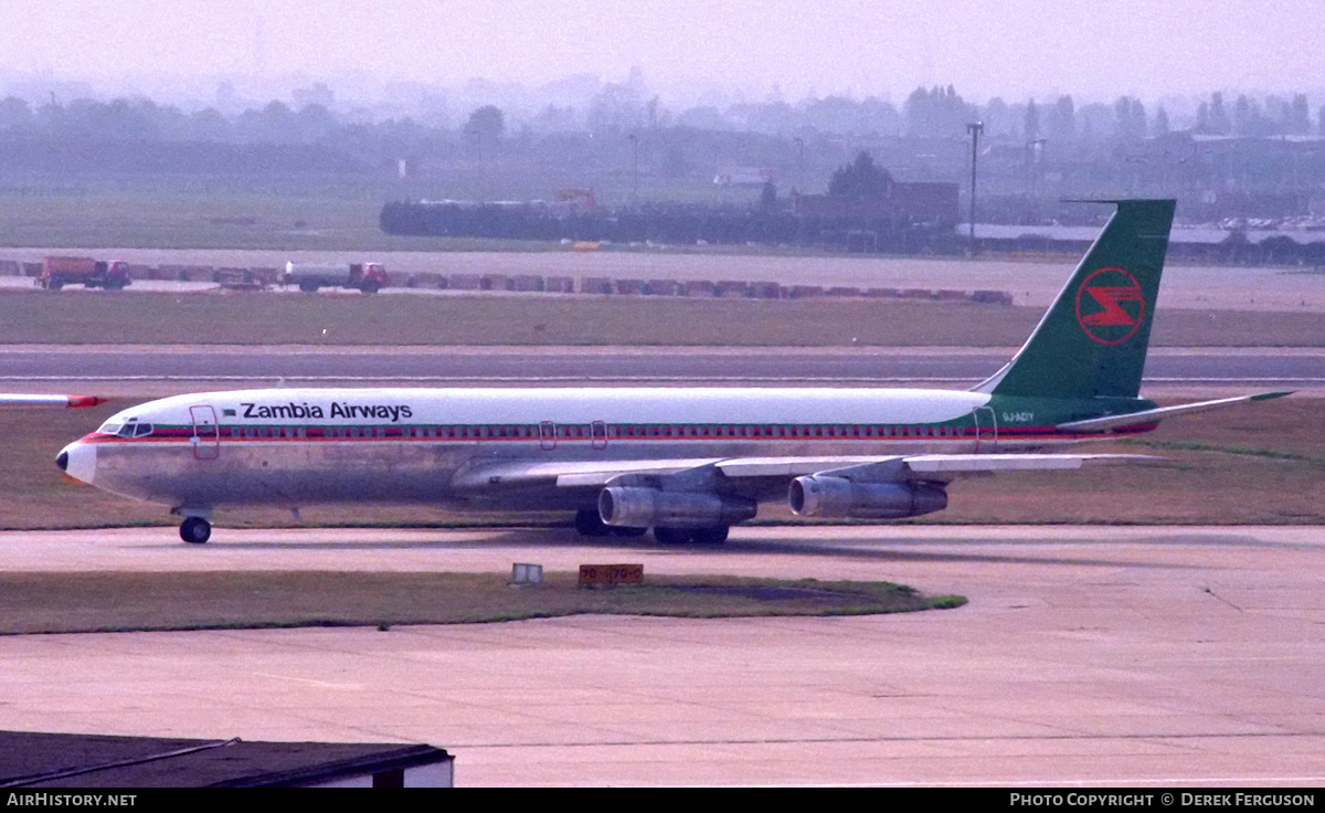 Aircraft Photo of 9J-ADY | Boeing 707-349C | Zambia Airways | AirHistory.net #605520