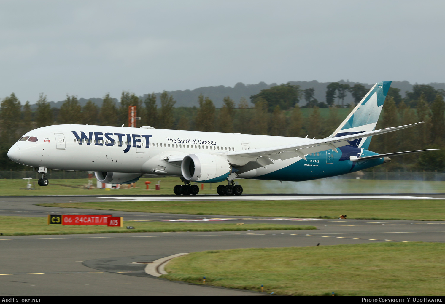 Aircraft Photo of C-FAJA | Boeing 787-9 Dreamliner | WestJet | AirHistory.net #605522