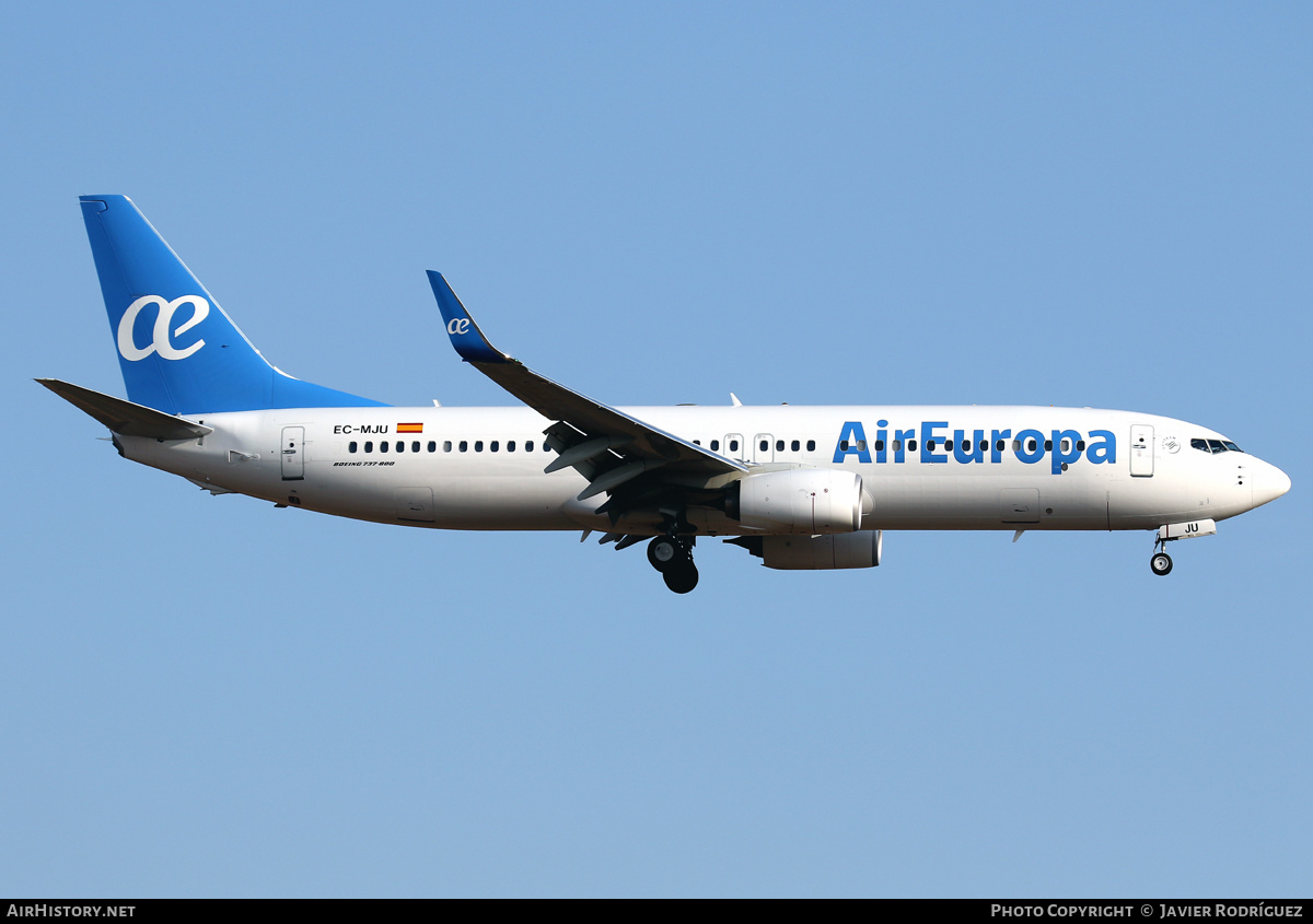 Aircraft Photo of EC-MJU | Boeing 737-85P | Air Europa | AirHistory.net #605528