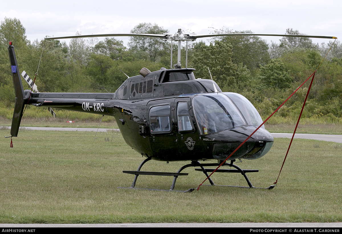 Aircraft Photo of OM-XRC | Agusta AB-206B Jetranger | Aerial Helicopter | AirHistory.net #605544