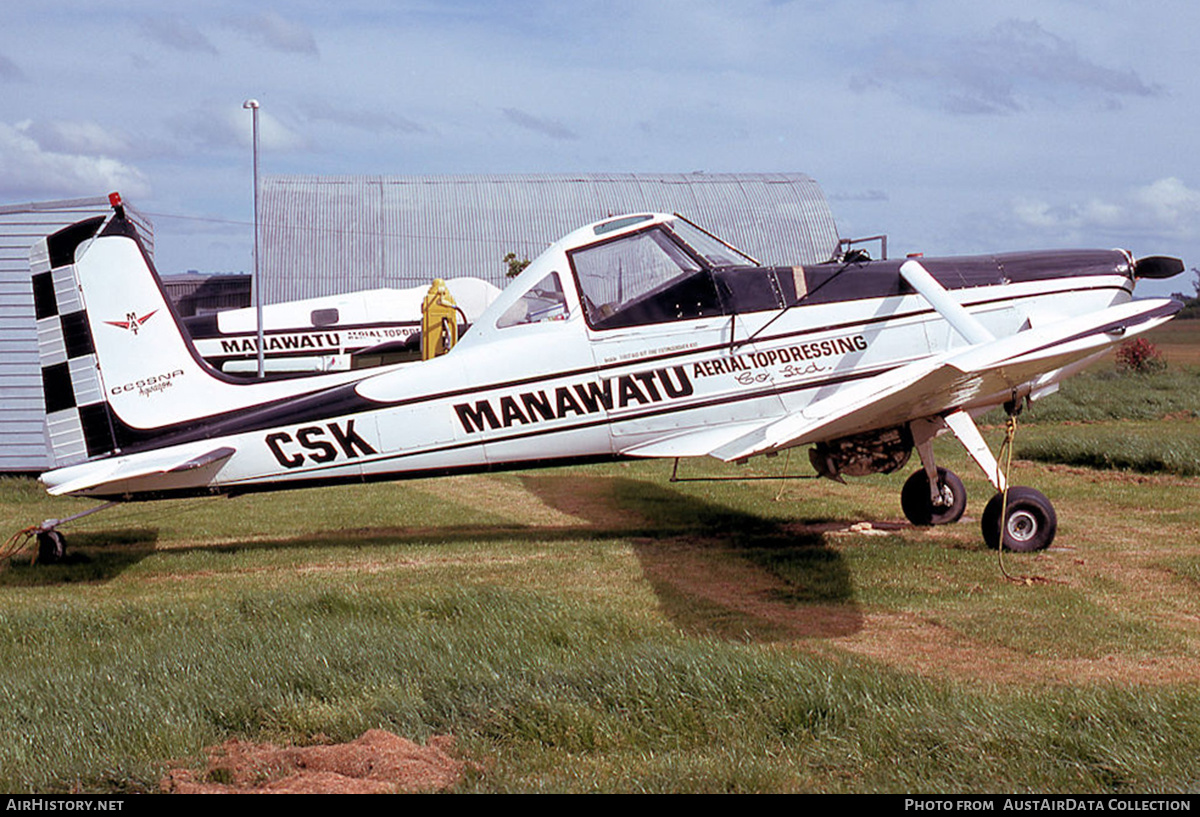 Aircraft Photo of ZK-CSK / CSK | Cessna A188 AgWagon 300 | Manawatu Aerial Topdressing | AirHistory.net #605578
