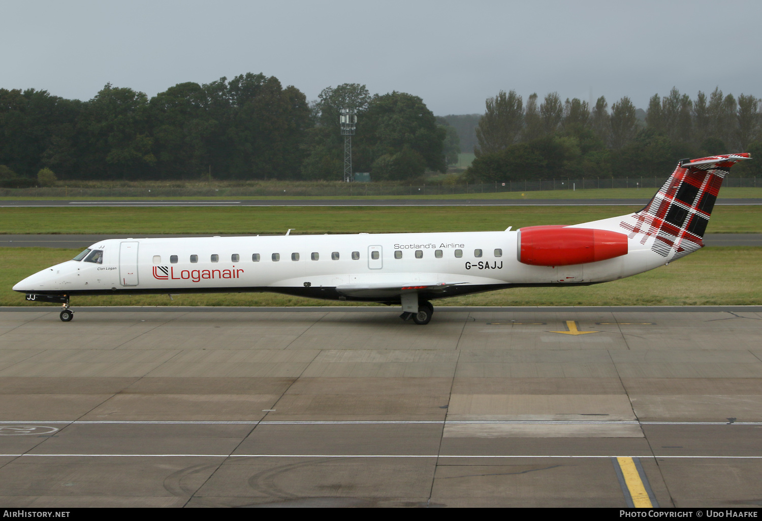 Aircraft Photo of G-SAJJ | Embraer ERJ-145EP (EMB-145EP) | Loganair | AirHistory.net #605599