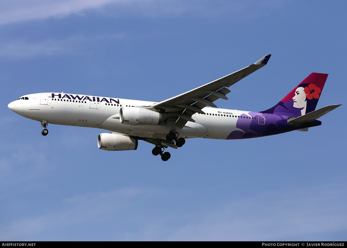 Aircraft Photo of N381HA | Airbus A330-243 | Hawaiian Airlines | AirHistory.net #605604