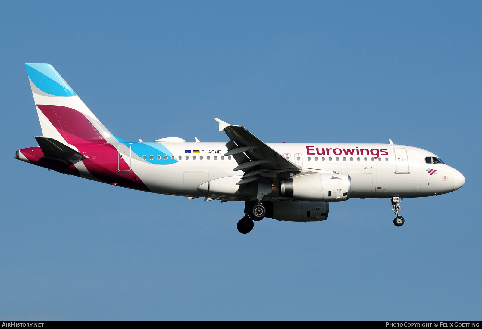 Aircraft Photo of D-AGWE | Airbus A319-132 | Eurowings | AirHistory.net #605615